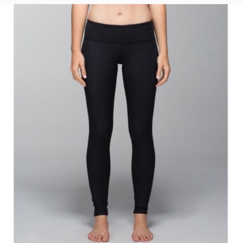 Lululemon Wunder Unders Biggy Dot Black Leggings